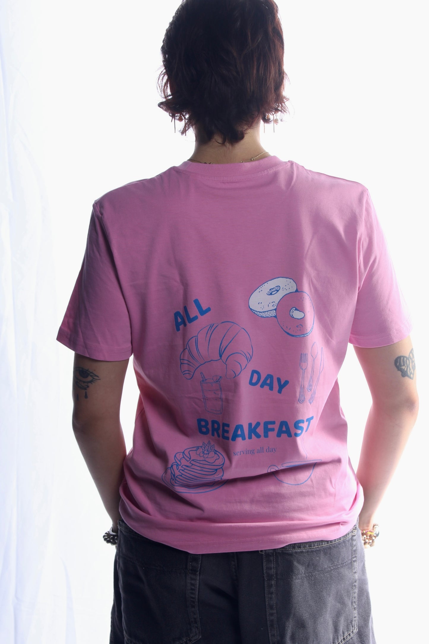 The All Day Breakfast Pink T-Shirt